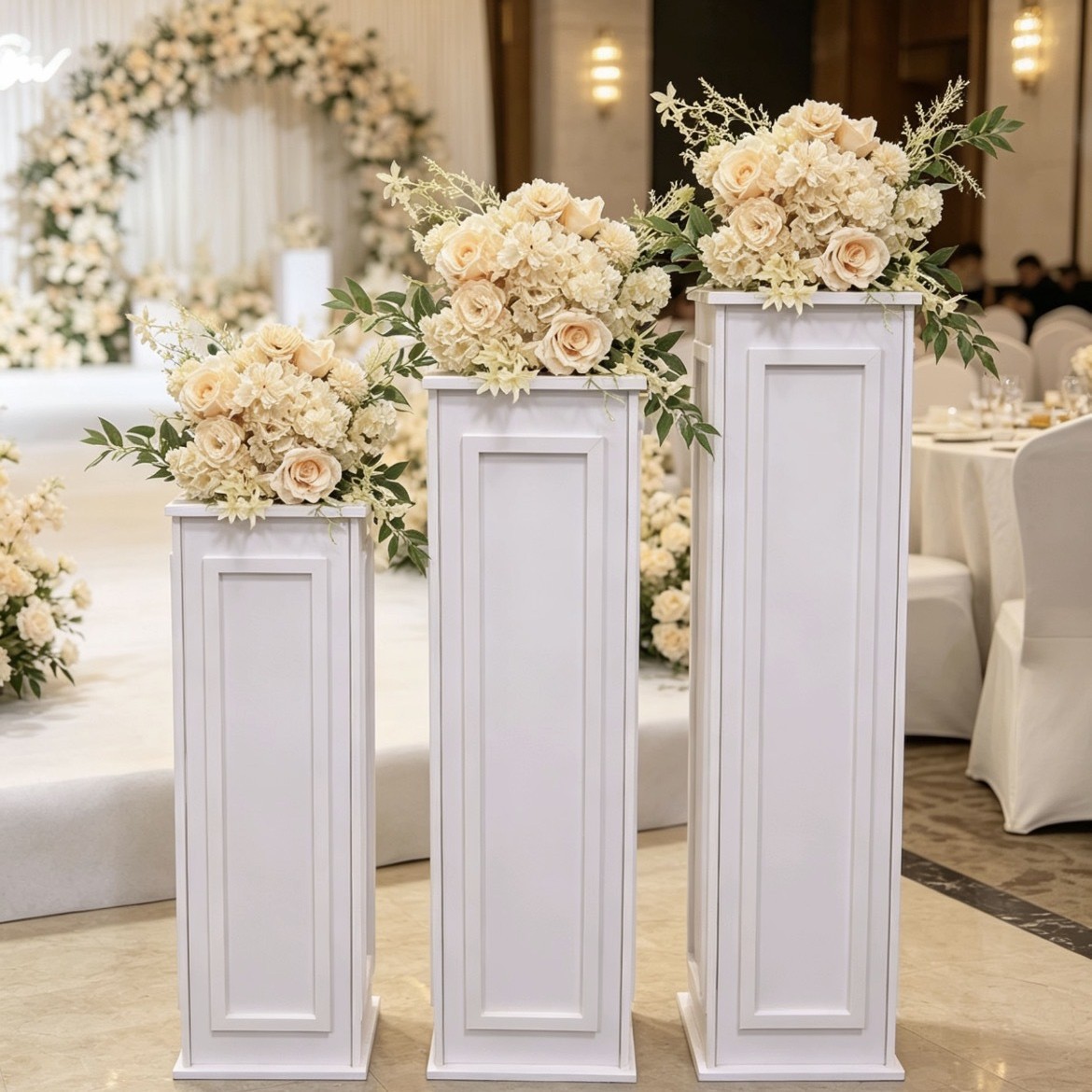 Supply Wedding Venue - Rekwizyty ślubne, kolumny rzymskie z PVC,