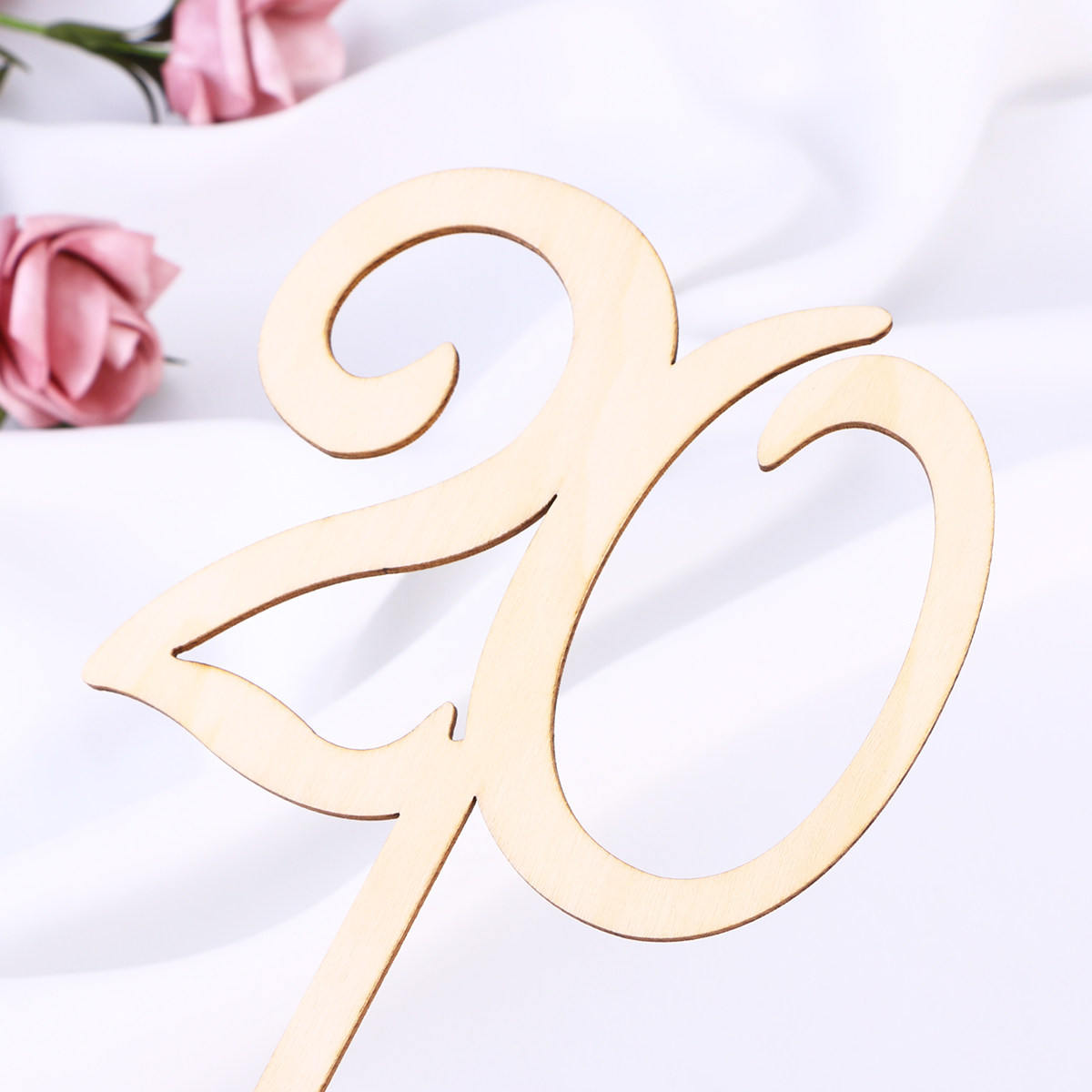 Wedding Solution - 30 sztuk wysokiej jakości drewnianych numerków