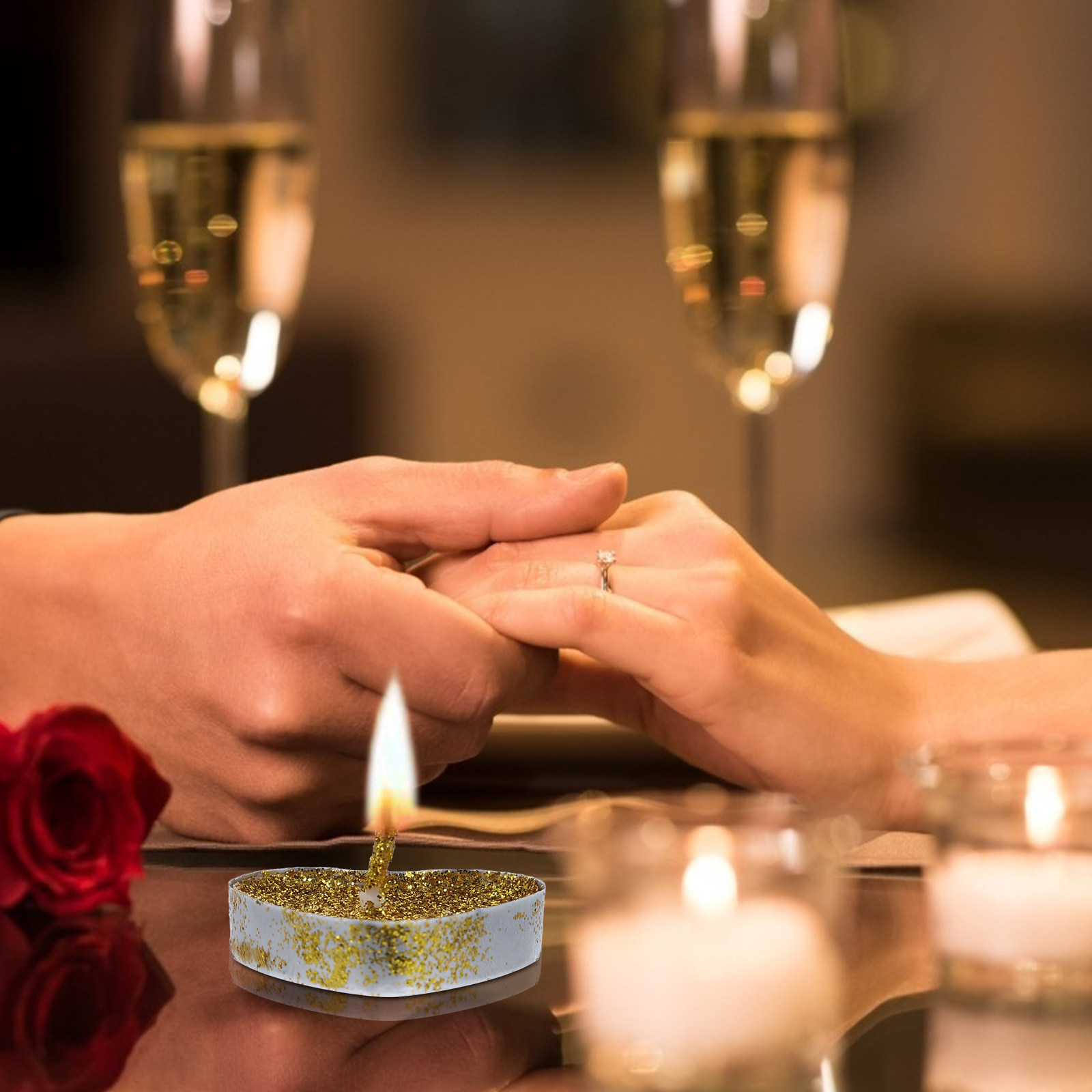 Wedding Solution - 30 sztuk dekoracyjnych świec typu tealight