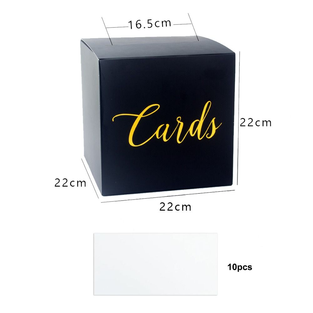 Wedding Card Box - Pudełko do przechowywania Biało-Czarne Pudełko na