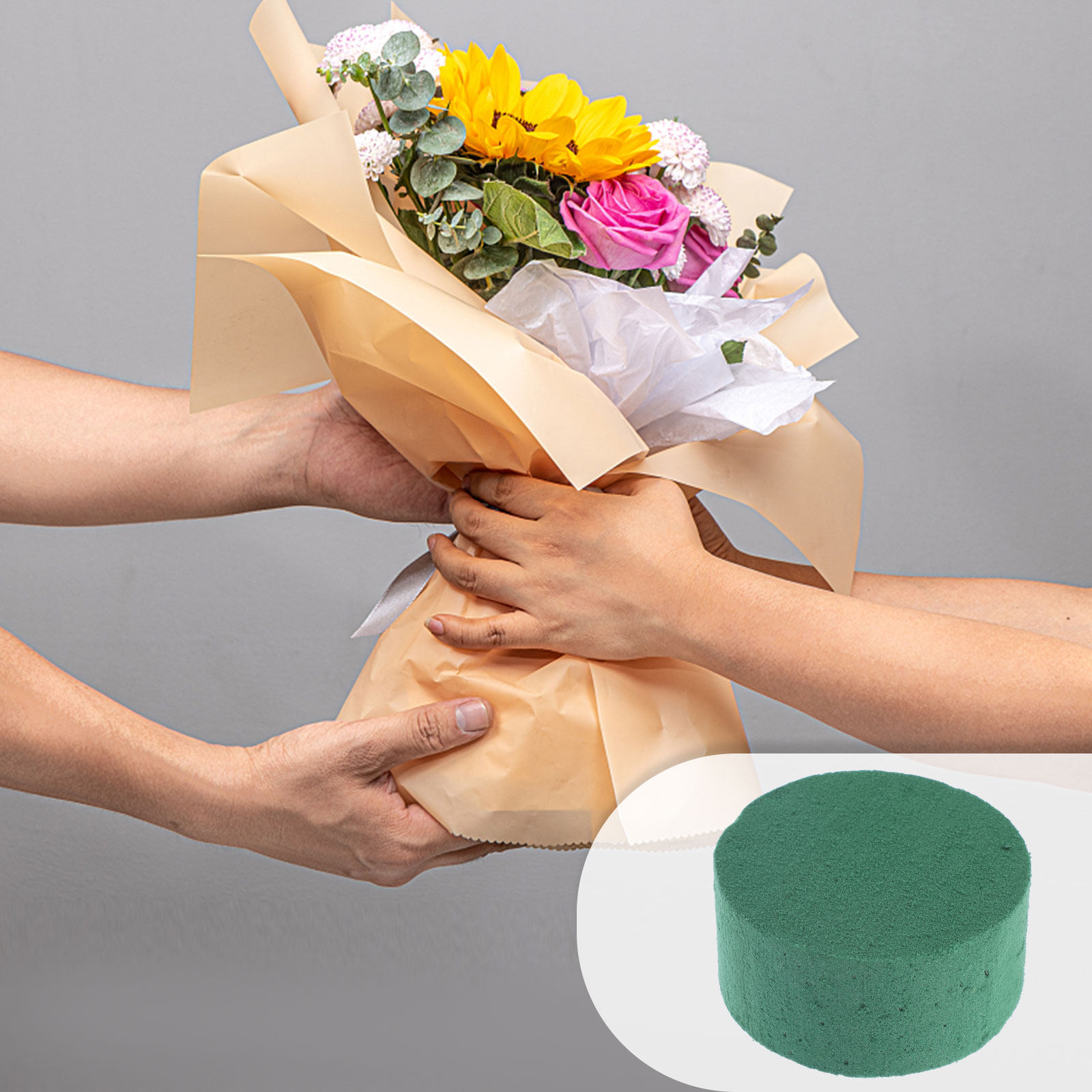 Wedding Floral Supply - 8 sztuk okrągłych kwiatowych podstaw z