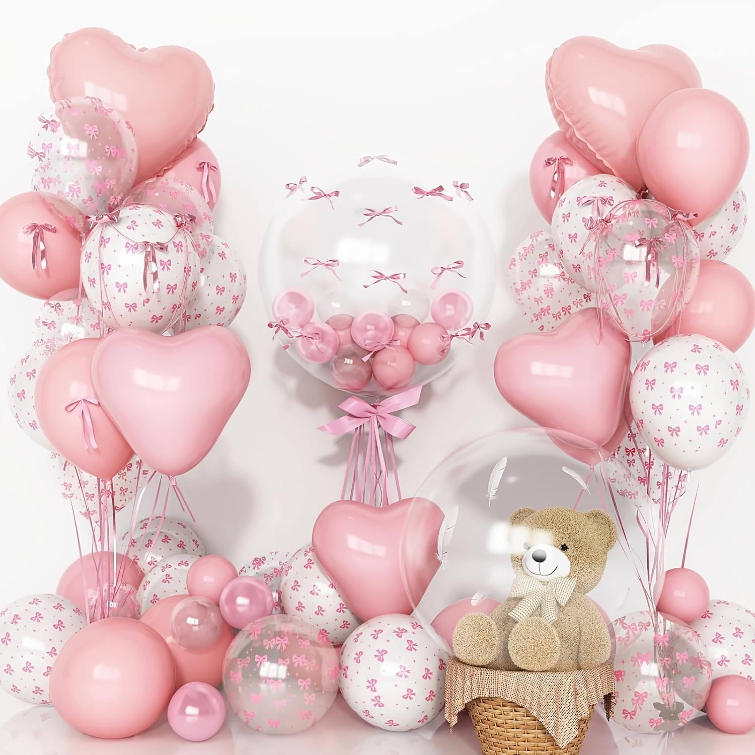 Wedding Supply In Bulk - 34 szt. Przezroczyste balony lateksowe z