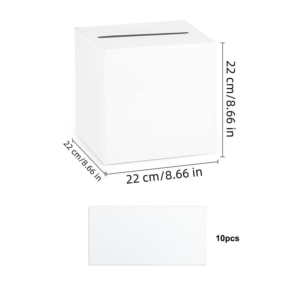 Wedding Card Box - Kreatywne biało-czarne pudełko na kartki ślubne,
