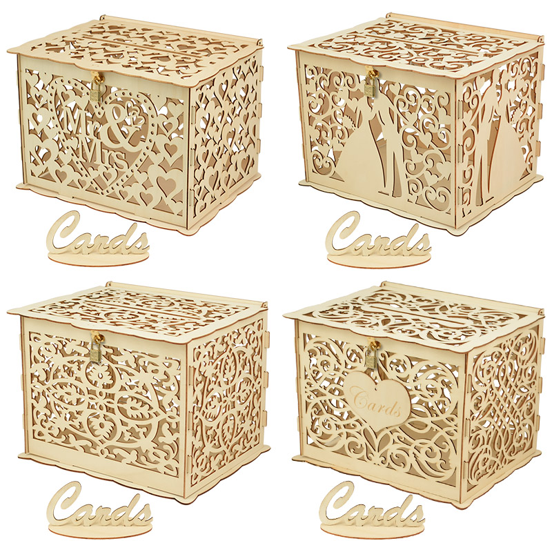 30X24X21cm DIY pudełko na kart – Wedding Card Box recenzja i cena