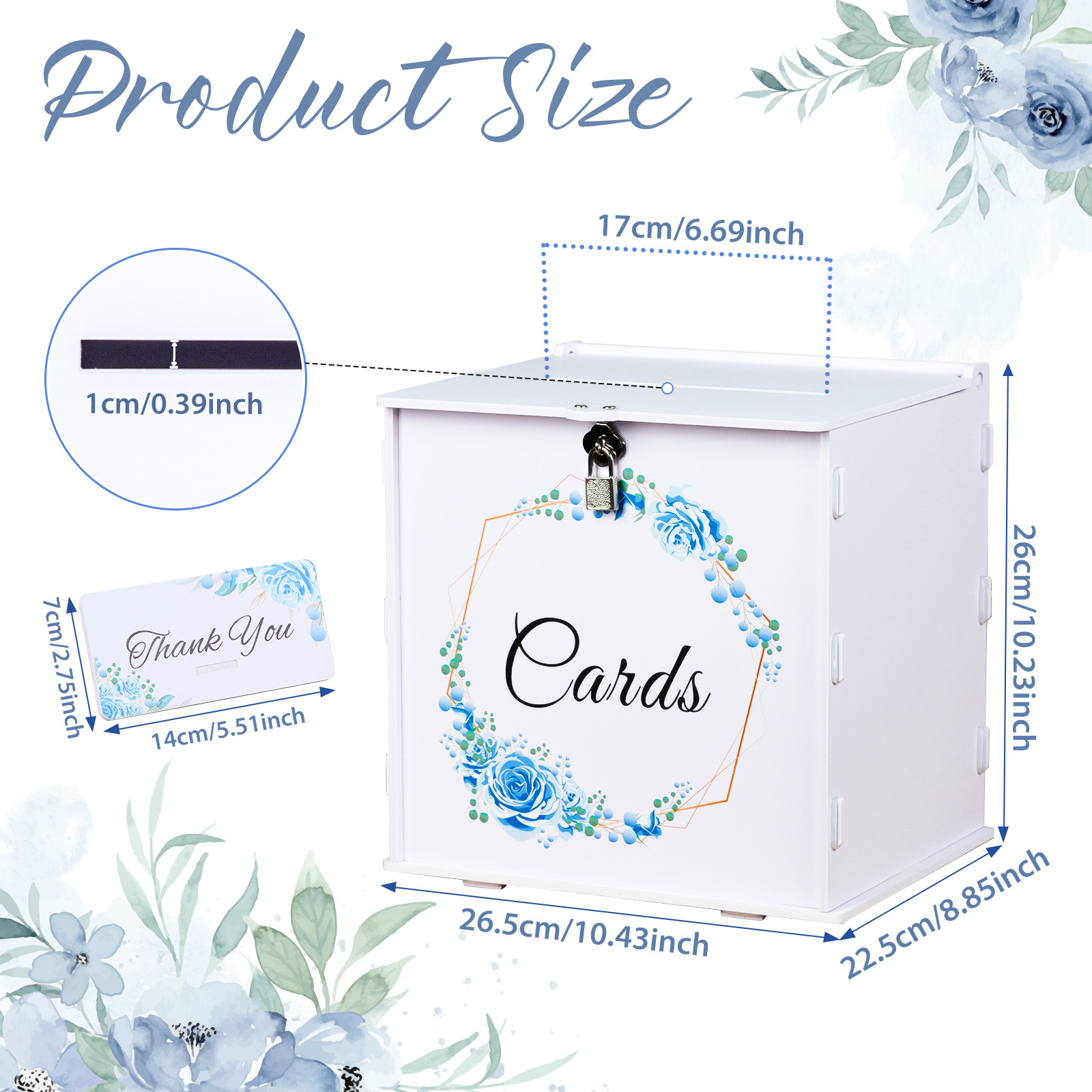 Biała skrzynka na kartki ślubn – Wedding Card Box recenzja i cena