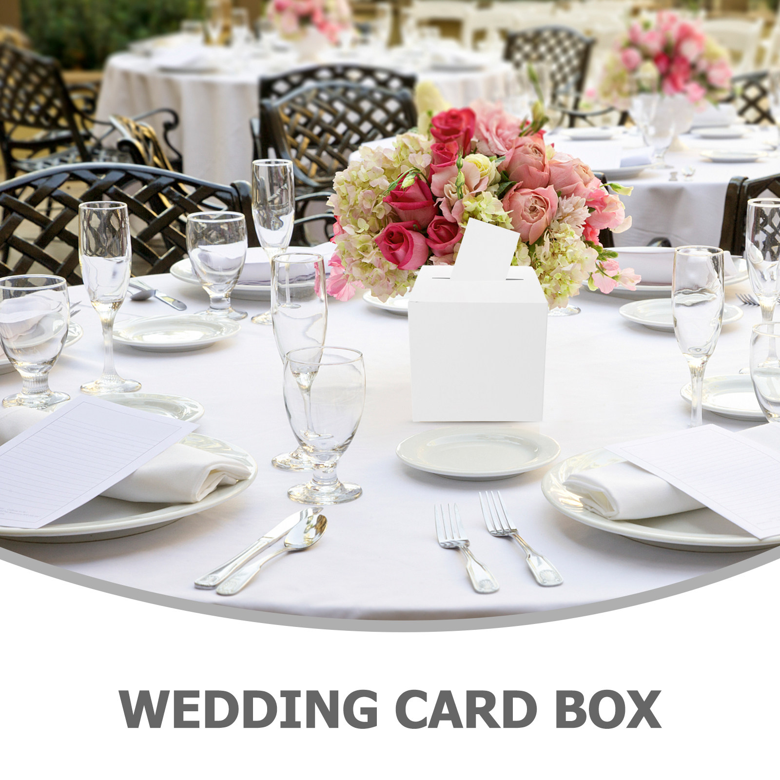 1 zestaw białych pudełek na ka – Wedding Card Box recenzja i cena