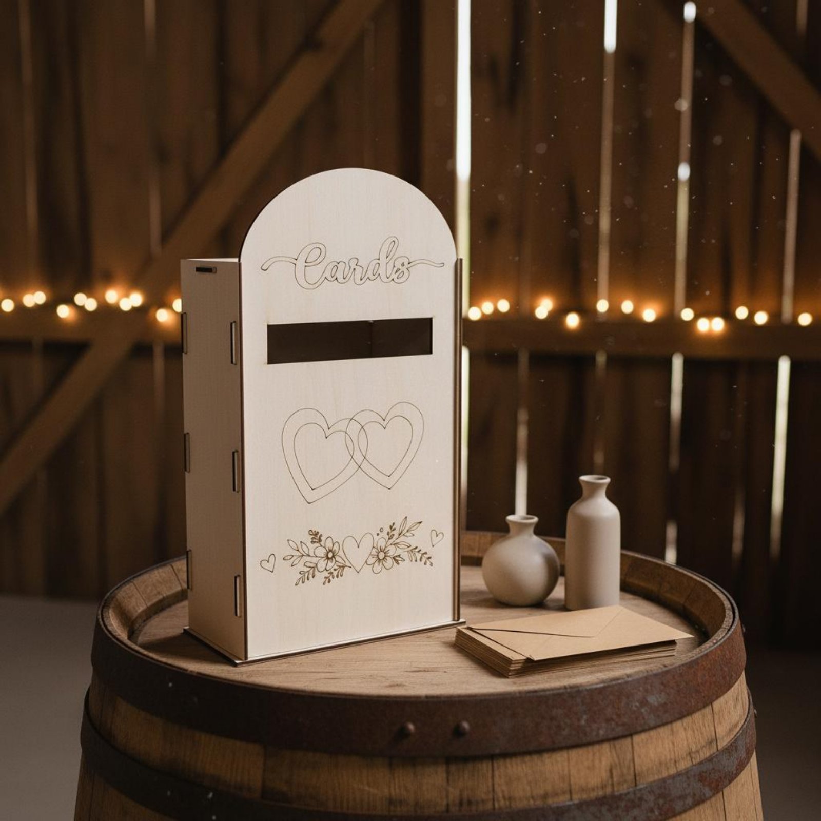 Drewniana skrzynka na kartki w – Wedding Card Box recenzja i cena