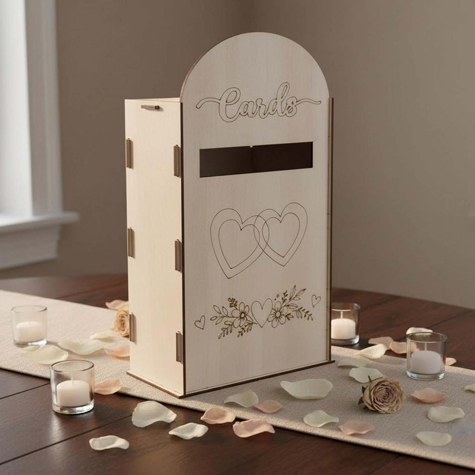Drewniana skrzynka na kartki w – Wedding Card Box recenzja i cena