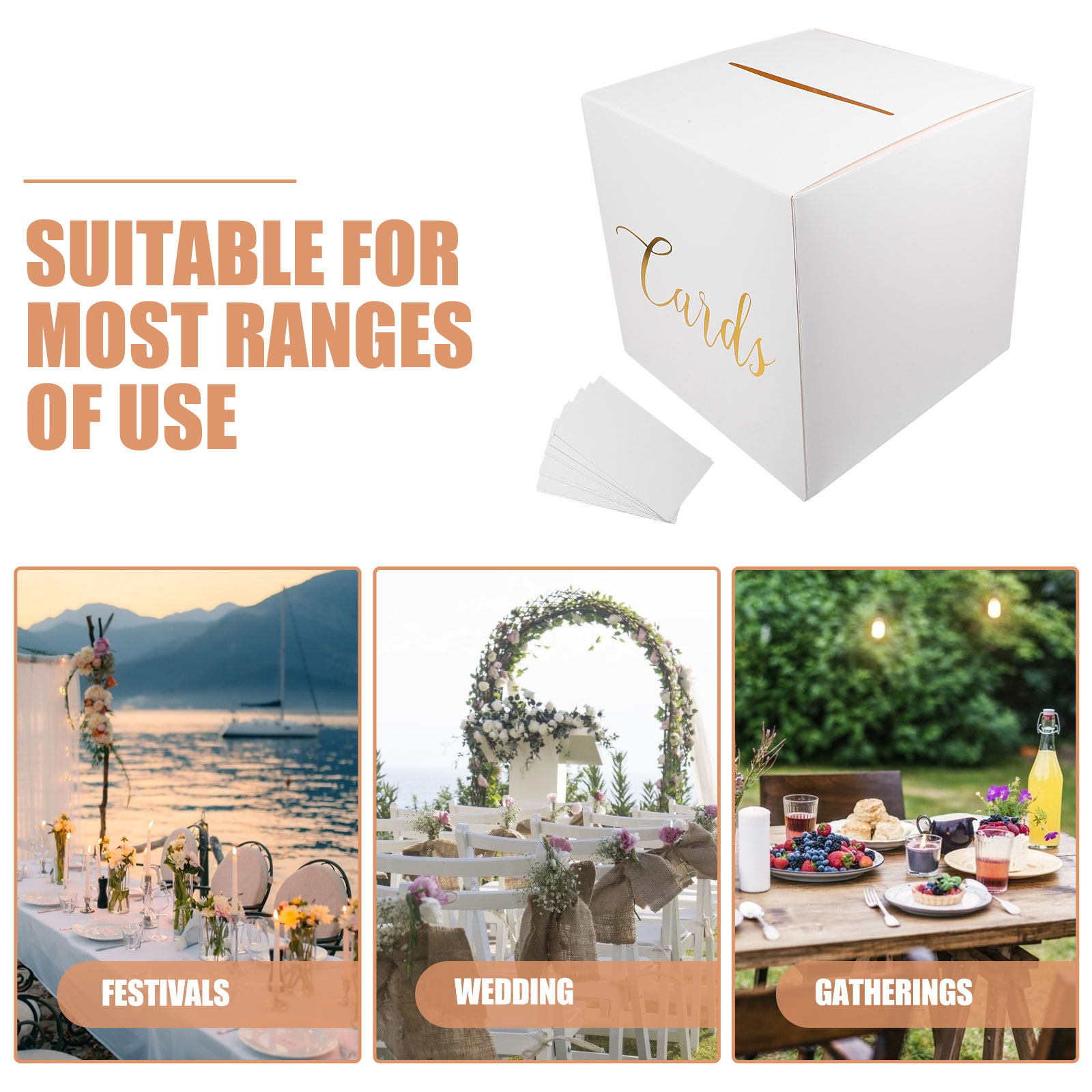 1 zestaw pudełek na kartki ślu – Wedding Card Box recenzja i cena