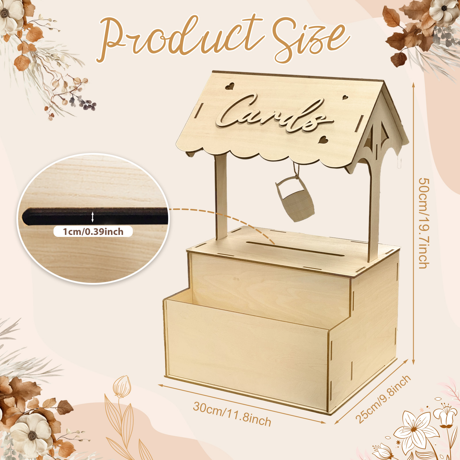 OurWarm Flower Groove Wishing  – Wedding Card Box recenzja i cena