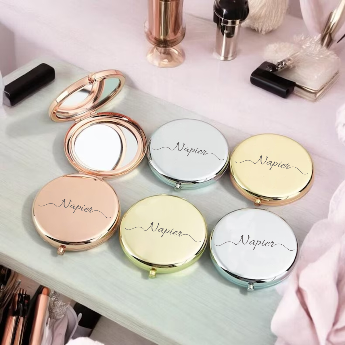 1 szt. Urocze lusterko kieszon – Wedding Supply List recenzja i cena