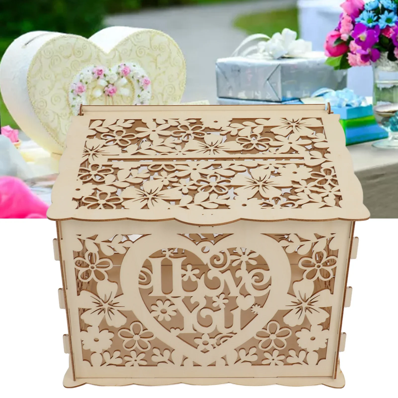 DIY pusta drewniana skrzynka k – Wedding Card Box recenzja i cena