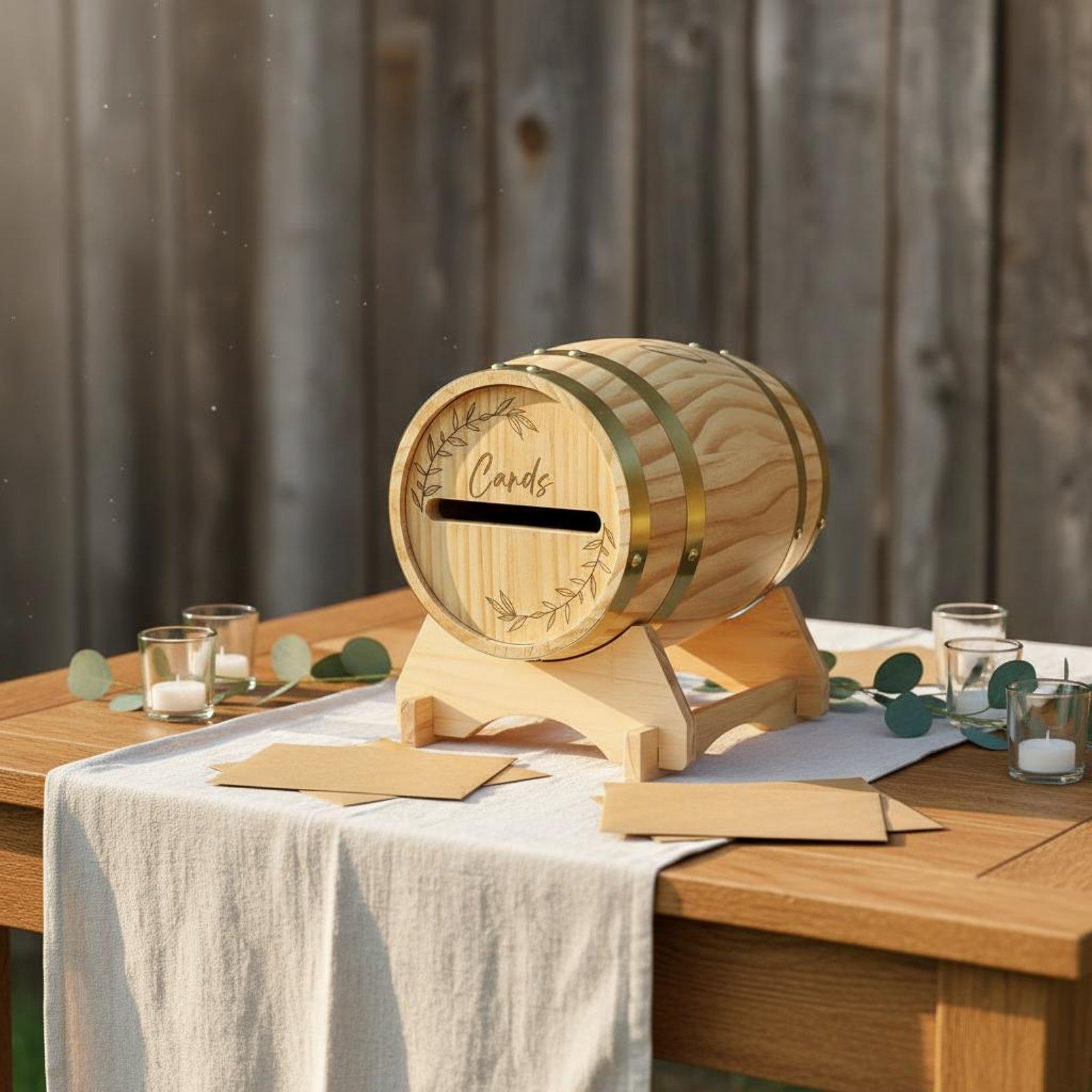 Rustykalne pudełko na karty z  – Wedding Card Box recenzja i cena